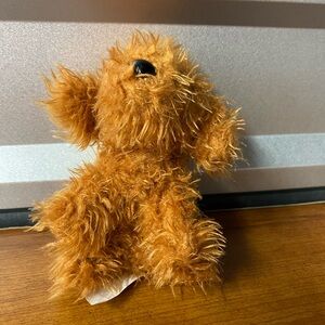 Justice Pet Shop Ziggy Plush  Brown Puppy Dog 5 inches Clothing Lot Backpack